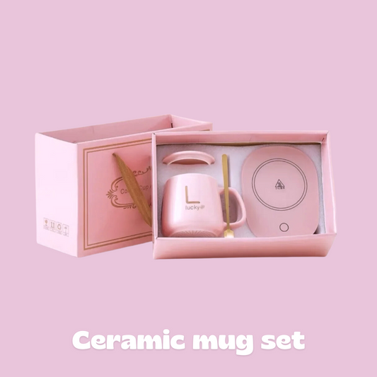 A Cozy Gift Package: Ceramic self-heating Mug Set