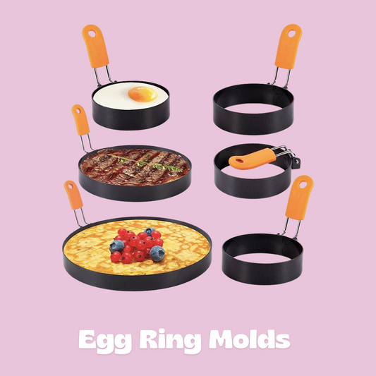 Non-Stick Egg Ring Molds from Stainless Steel (for eggs and pancakes)