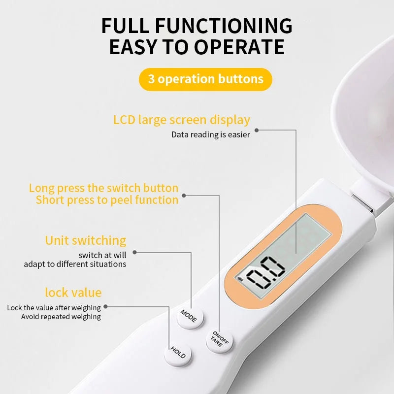 Precision Spoon Scale: Weigh Your Ingredients with Ease (digital)