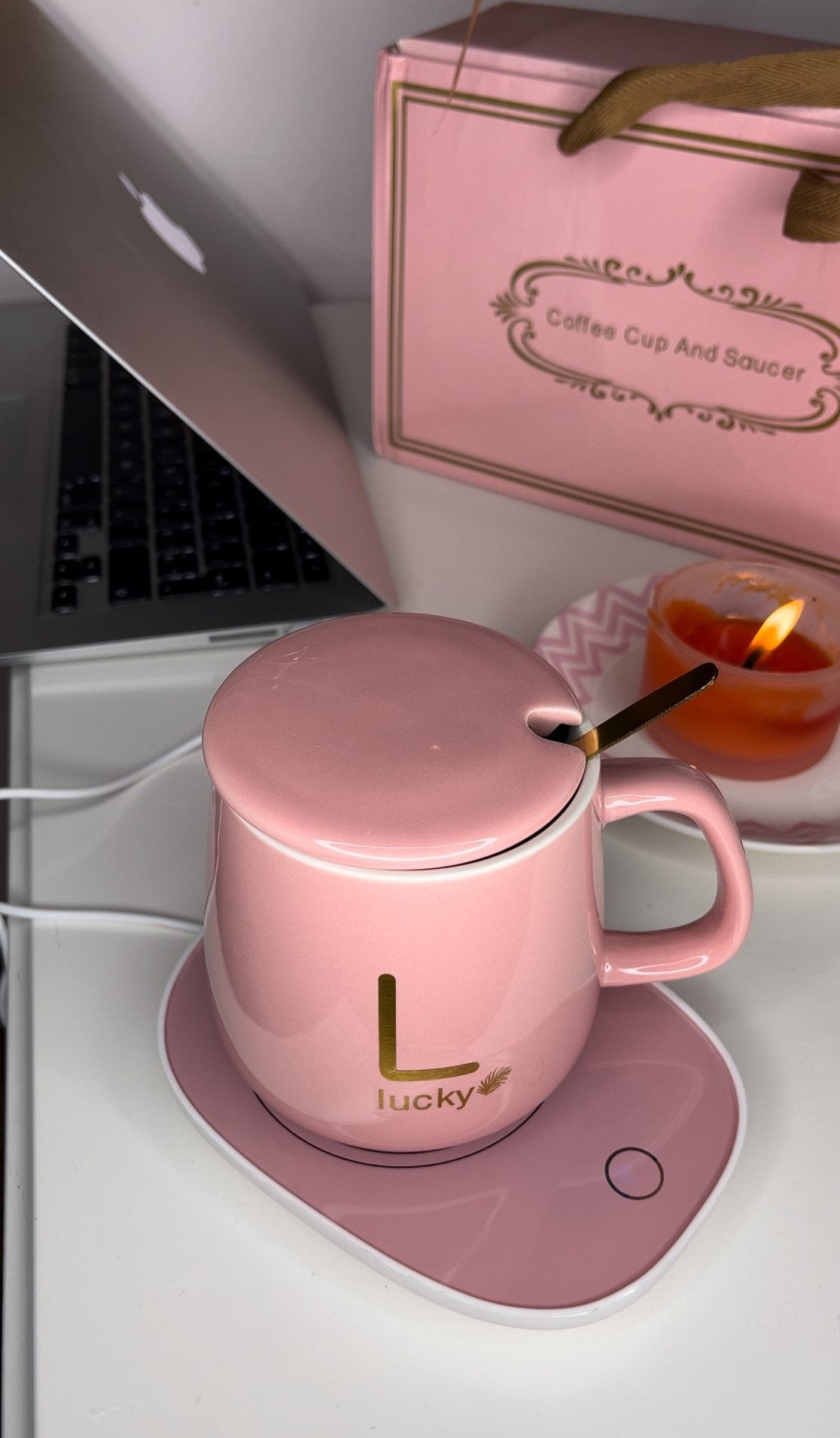 Cozdy drink warmer mug with lid